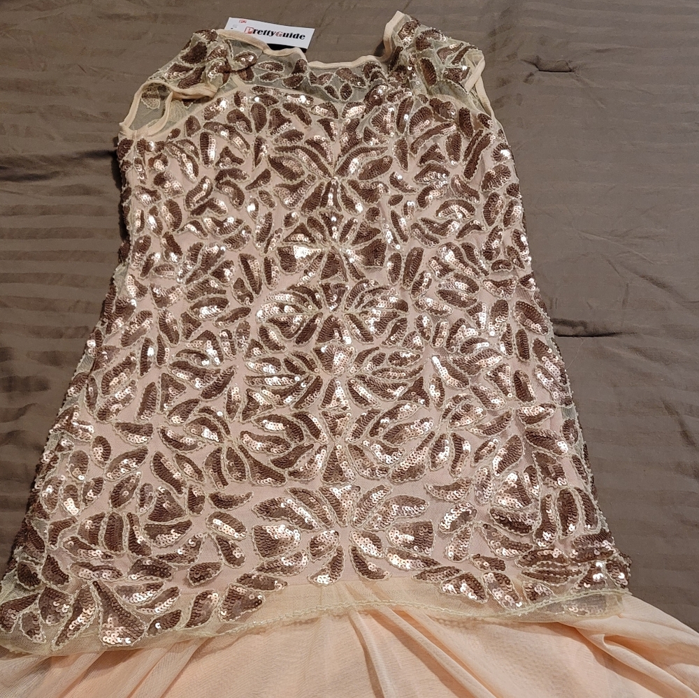 Pretty Guide Champagne Dress